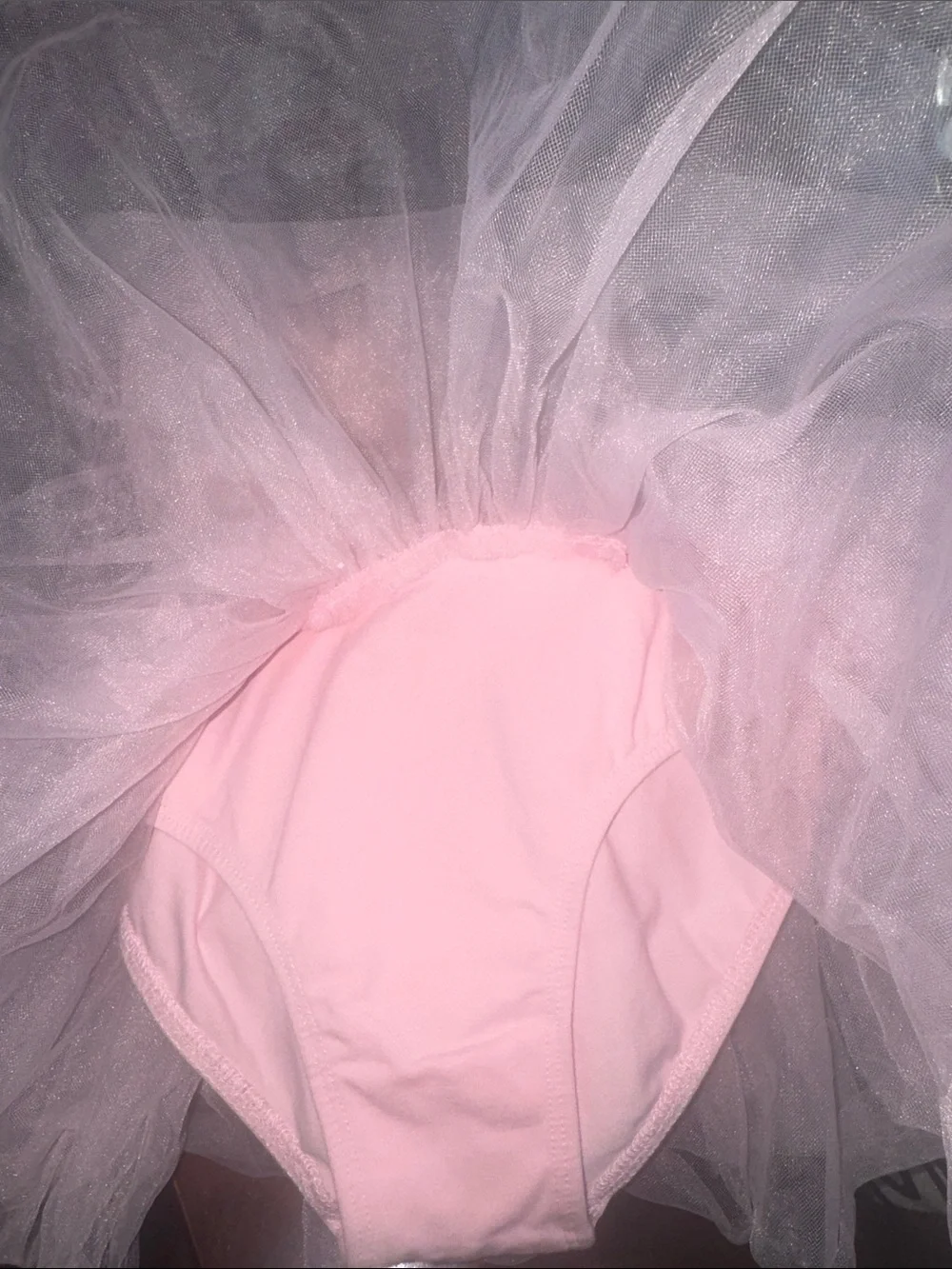 Girls Pink Tulle Ballet Costume with Spaghetti Straps